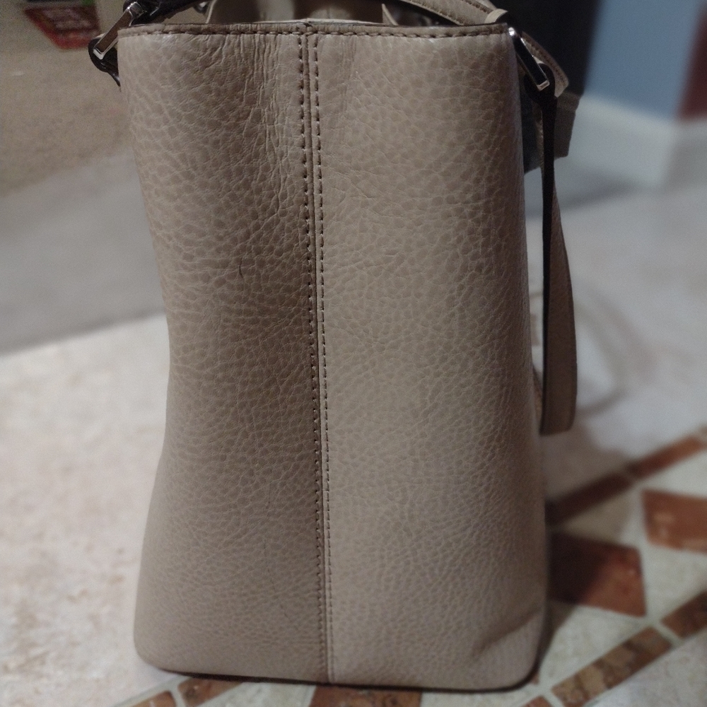 NWT LAUREN Ralph Lauren Annaville Carry All Stone - Picture 2 of 15